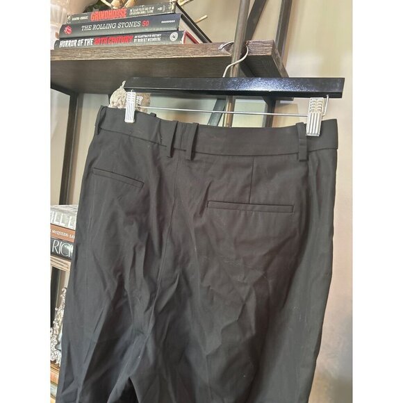 Theory High Waisted Straight Leg Pant Black Womens Size 12 - Picture 8 of 10